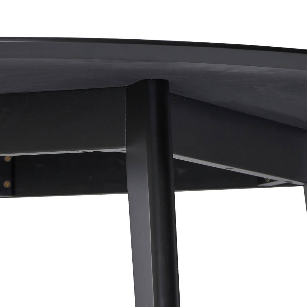 โต๊ะอาหารกลม EVERGREEN FURNITURE T-105  105 X 105 X 74  สีดำ